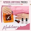 Modelones Nail Polish Set 12 Colors Burgundy Red Christmas Nail Polish Set Champagne Gold Glitter Nail Polish Dark Red Purple Shimmer Winter Brown Nail Gifts for Women Girl DIY Salon Home Manicure