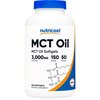 Nutricost MCT Oil Softgels 1000mg, 150 SFG (3,000mg Serv) - Great for Keto, Ketosis, and Ketogenic Diets