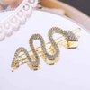 YienDoo Crystal Snake Hair Clips Barrette Vintage Medusa Hairpins Gold Sparkling Rhinestone Snake Barrette Headpieces Bobby Pin Snake Head Clip Bridal Hair Accessories for Women Girls