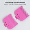 2 Pieces 2 Lengths Professional Hair Clipper Attachment Guide Guard Combs 1/16" 1/8" 1.5mm 3mm Compatible with Wahl Standard Full-Sized 5 Star Series Magic Clip Hair Clippers (Pink)