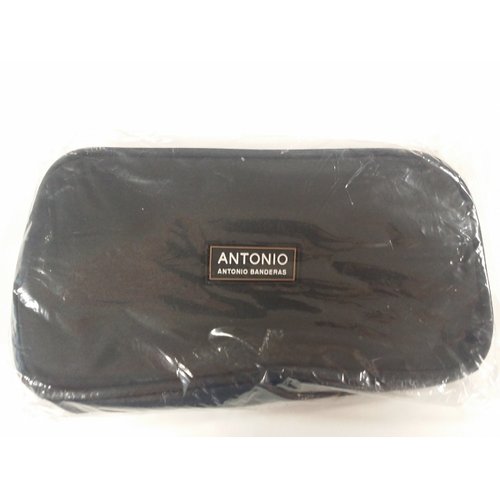 Antonio Banderas Travel Kit with Black Bag, Spirit After Shave Balm, Bath and Shower Gel/Shampoo