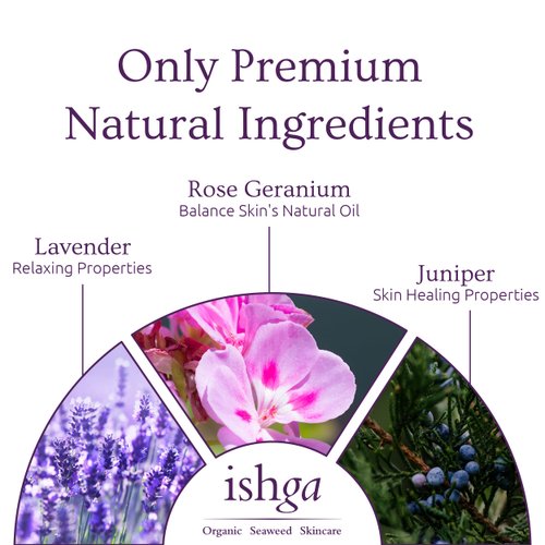 Ishga Invigorating Body Oil | Natural & Organic Skincare | Scottish Seaweed | Jojoba, Sweet Almond, Essential Oils | Vegan, Cruelty-Free | 3.38fl oz (100ml)