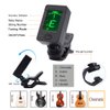 Guitar Capo with Tuner Clip-On Tuner Guitar Accessoriesor for Acoustic Electric Ukulele Guitar and More