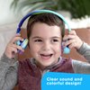 Move2Play Kidz Bop Wired Headphones for Kids | Microphone | 3.5mm Plug | Volume Limiting 85dB/94dB | Soft Pads | Adjustable | School Use | Gift 3 4 5 6 7 8+ Year Old Girls Boys Toddlers