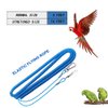 Parrot Bird Harness Leash Anti-bite Outdoor Blue Flying Training Rope with 5pcs Different Sizes of Soft Foot Loops and Training Whistle(Upgraded Version of Ankle Ring)