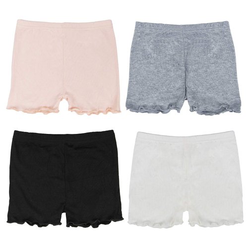 FreeNFond Girls Shorts Under Dress Dance Bike Shorts for Playground Gym Sports (4T-5T)
