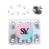 600 Fans 20D Premade Volume Eyelash Extensions 8-15mm Mixed Length Pre-made Fans Thin Volum Lash Extensions D Curly Handmade Loose Volume Lashes (20D-0.05-D-8-15mm）