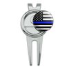 GRAPHICS & MORE Thin Blue Line American Flag Golf Divot Repair Tool and Ball Marker