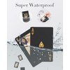 BIERDORF Diamond Waterproof Black Playing Cards, Poker Cards, HD, Deck of Cards (Black)