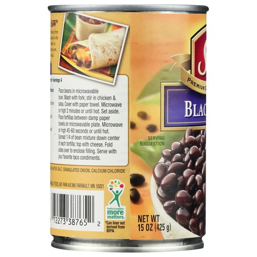 S&W Premium BLACK BEANS 15oz (10 Pack)