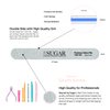 Skynail by Sugar 5PCS Nail File Set Grit 100/100 Professional Long-Lasting Reusable Double Sided Emery Board Nail Styling Tools for Home and Salon Professionals