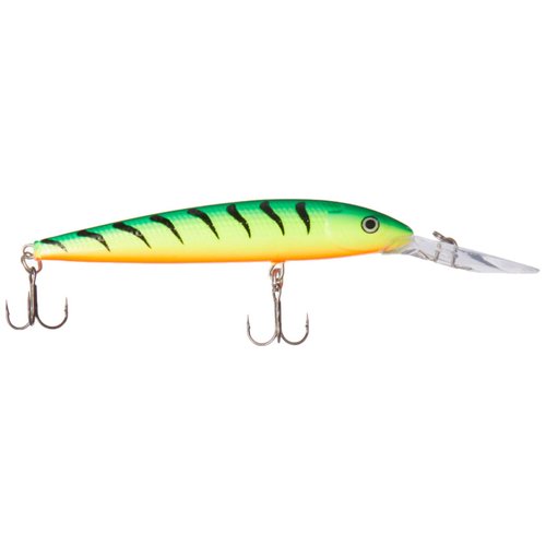 Rapala Down Deep Husky Jerk 10 Fishing lure, 4-Inch, Firetiger