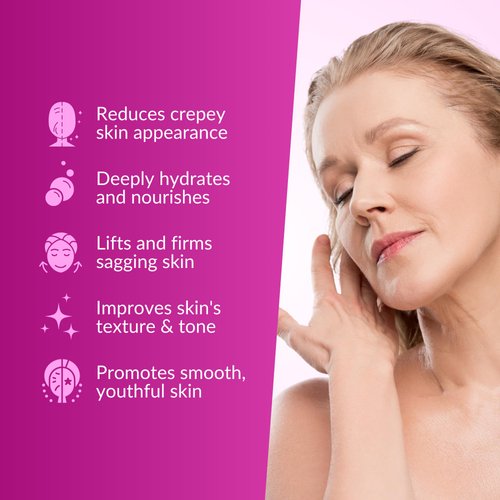 Nasola Crepe Erase Advanced Body Repair Treatment Lotion with Retinol and Hibiscus, Skin Tightening and Lifting Cream Moisturizer for Dry Aging Skin includes Vitamin A, E, C, and Green Tea, 10.14 Oz