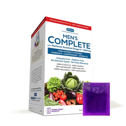 ANDREW LESSMAN Multivitamin - Men's Complete with Maximum Essential Omega-3 1000 mg 60 Packets – 30+ High Potencies of All Nutrients, Essential Vitamins, Minerals & Carotenoids. No Additives