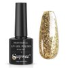 SUPWEE Gold Glitter Gel Nail Polish Sparkle Color Nail Polish Gel Diamond Gold Gel Polish Soak Off UV Gel Manicure Nail Salon Varnish Nail Art DIY At Home 10ML(0.33 Fl Oz)