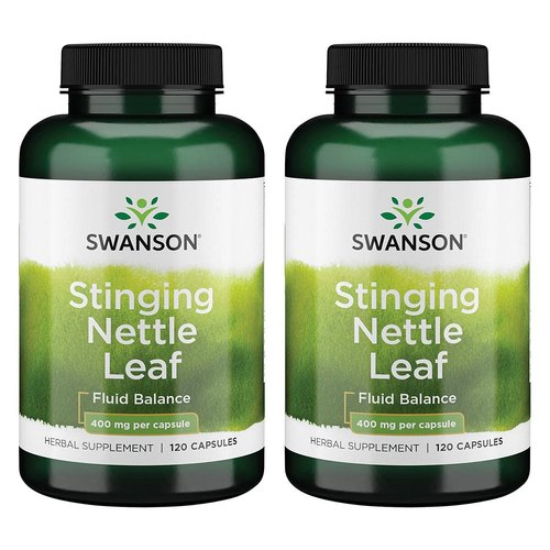 Swanson Stinging Nettle Leaf Herb Urinary Tract Health Respiratory Health Prostate Support Men's Health Herbal Supplement (Urtica dioica Leaf) 400 mg 120 Capsules