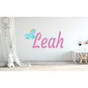 Baby Unicorn Custom Name Wall Decal - Personalized Name Unicorn Wall Sticker - Unicorn Wall Art Decor - Wall Decal for Nursery Bedroom playroom Decoration (Wide 15"x8" Height)