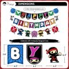 Pirese Ninja Birthday Party Decorations, Ninja Birthday Decorations, Ninja Party Decorations, Ninja Party Supplies | Ninja Balloons | Ninja Birthday Party Supplies | Asian Themed Party Decorations Kit