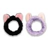 hhdatc Cat Ears Headband,Face Wash Headband Animal for Washing Face,Shower and Bath,Goth and Witchy Gifts (Set of 2)