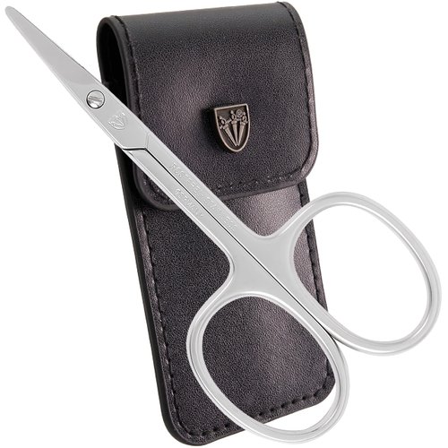 3 Swords Germany Solingen - brand quality STAINLESS STEEL CURVED CUTICLE SCISSORS (1 PIECE) with round tips for DIABETICS - manicure pedicure - nail care by 3 Swords - Made in Germany