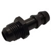 6AN Flare to 1/4 Hose Barb Fuel Line Fitting Adapter Aluminum 6 AN Male to 1/4" Push-on Barbed Pipe Connector Black
