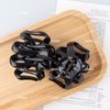 AUEAR, Octopus Clip Jaw Hair Claw Spider Hair Claw Clips Hairpins for Thick Hair (Black, 4 Pack, 3.15"x2.95")