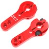 6Pcs Vgoohobby 25T Aluminum Servo Horns,RC 25 Tooth Steering Arm M3 Threads for RC Car Truck Buggy Airplane Boat,Red