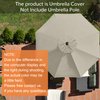 EliteShade USA Sunumbrella 9ft Replacement Covers 8 Ribs Market Patio Umbrella Canopy Cover (CANOPY ONLY) (Beige)