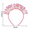 COCIDE Birthday Headbands for Women Birthday Girl Headband Birthday Tiaras for Girls Happy Birthday Crowns Party Decorations