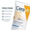 CeraVe Hydrating Mineral Sunscreen SPF 30 with Sheer Tint | Tinted Mineral Sunscreen with Zinc Oxide & Titanium Dioxide | Blends Seamlessly For Healthy Glow | Medium, 1.7 Fluid Ounce