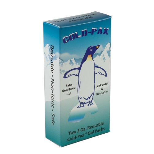 GMS Cold Pax Ice Pack Reusable 4 Pack - Extra Cold Ice Pack Replacements - 3 oz Multipurpose Gel Packs for Aches, Pains, Bruises, Sores, Coolers, Lunch Boxes, and Medical Purposes