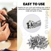 Wokape 50Pcs 3.94 Inch French Barrette Hair Clips, 100mm Metal Blank Hair Clips for Salon DIY Hair Accessories