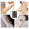 ZJchao Temporary Stencils, Airbrush Templates, 97 Patterns Waterproof Reusable Portable Temporary Tattoos Body Art Painting Templates