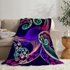 Devilfish Blanket Colorful Octopus Throw Blanket Marine Life Blanket Gifts Soft Comfort Blanket for Couch Sofa Bed 40"x50"