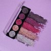 Profusion Cosmetics Amethyst Gems 5 Shade Glitter Eyeshadow Palette, Multicolour (Amethyst Gems)
