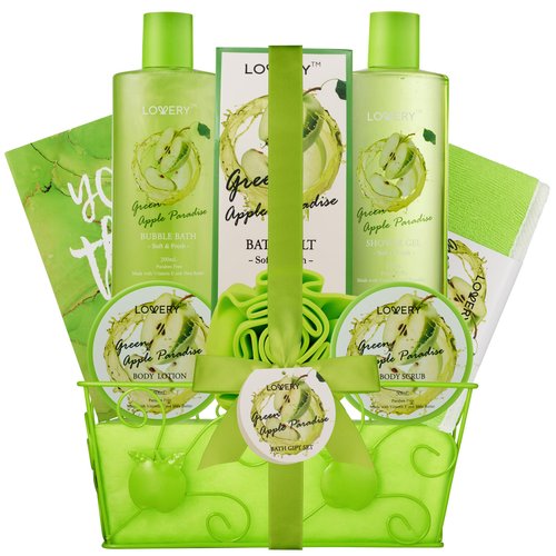 Teacher Appreciation Christmas Gifts, ThankYou Gift, Green Apple Care Package, Relaxation Home Sp...