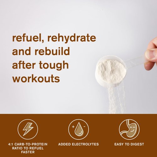 Skratch Labs Post Workout Recovery Drink Mix with Horchata, (21.2 oz, 12 Servings) with Complete Milk Protein of Casein and Whey and Probiotics, Gluten Free, Kosher, Vegetarian