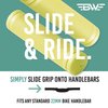 BW MTB Bike Grips – Comfortable and Grippy 130mm Bicycle Handlebar Grips – Teal