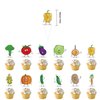 Vegetable Birthday Party Supplies Cute Vegetable Party Decorations Include HAPPY BIRTHDAY Banner Foil Balloons Cake Topper Cupcake Toppers Cartoon Birthday Party Decoration