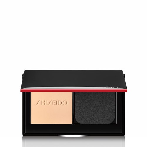 Shiseido Synchro Skin Self-Refreshing Custom Finish Powder Foundation - 24-Hour Sheer-to-Medium Buildable Coverage with Shine Control - Smudge Proof & Non-Comedogenic - Opal 130
