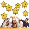 12PCS Star Foil Balloons Super Gold Coin Star Balloons Yellow Star Balloons Kids Birthday Party Decorations Supplies