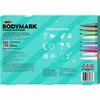 BIC BodyMark Temporary Tattoo Kit, 9 Markers & 6 Stencil Sheets