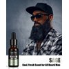 ISNER MILE 5 Pack Beard Oil Set Leave in Conditioner Cedarwood Sandalwood Sage Sweet Orange for Men Mustaches Soften Moisturizing Strength Stocking Stuffers Gifts for Him Man Dad Father Boyfriend