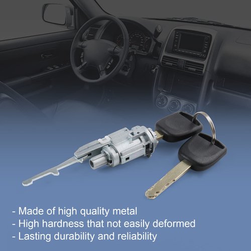 DICMIC Ignition Switch Lock Cylinder with Key Compatible with Honda CR-V Element Pilot Accord Odyssey Acura MDX RDX TL TSX ZDX Replace# 06351-TE0-A11