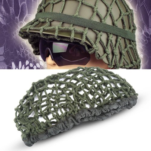 M88 Helmet Cover,Tactical Helmet Thicker Net Cover Camouflage Helmet Cover for M1 M35 M88 Helmet Army Green