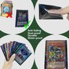 100 Count Purple Card Sleeves for Trading Cards, Perfect Fit Shiny MTG Card Sleeves, Holographic Card Sleeves Fit for Magic, Photocard, TCG, Baseball/Sports Cards, Yugioh Card, Game Card 66 * 91 mm