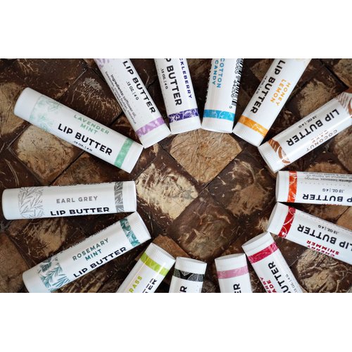 Gingerbread Latte Lip Butter - Organic Cold-Pressed Oils & Beeswax to Soothe & Protect - Lip Balm - Handmade in USA by DAYSPA Body Basics