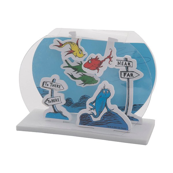 Fun Express Dr. Seuss 1 Fish 2 Fish Fishbowl Craft Kit - Makes 12