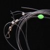 Fishing Bait Rig Saltwater Fishing Rigs- 5/15packs Pompano Rigs Saltwater Flounder Rigs with Mono Leader Swivel Fish Skin Fishing Rigs for Flounder Sea Bass Halibut Black Pompano Fish