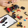 MEGA Hot Wheels Building Toy Race Car Playset, 16 Cadillac ATS-V with 90 Pieces, 1 Micro Action Figure Driver, Black, Kids Age 5+ Years